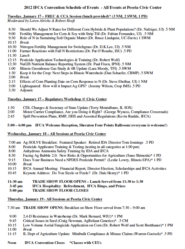 2012 IFCA Program